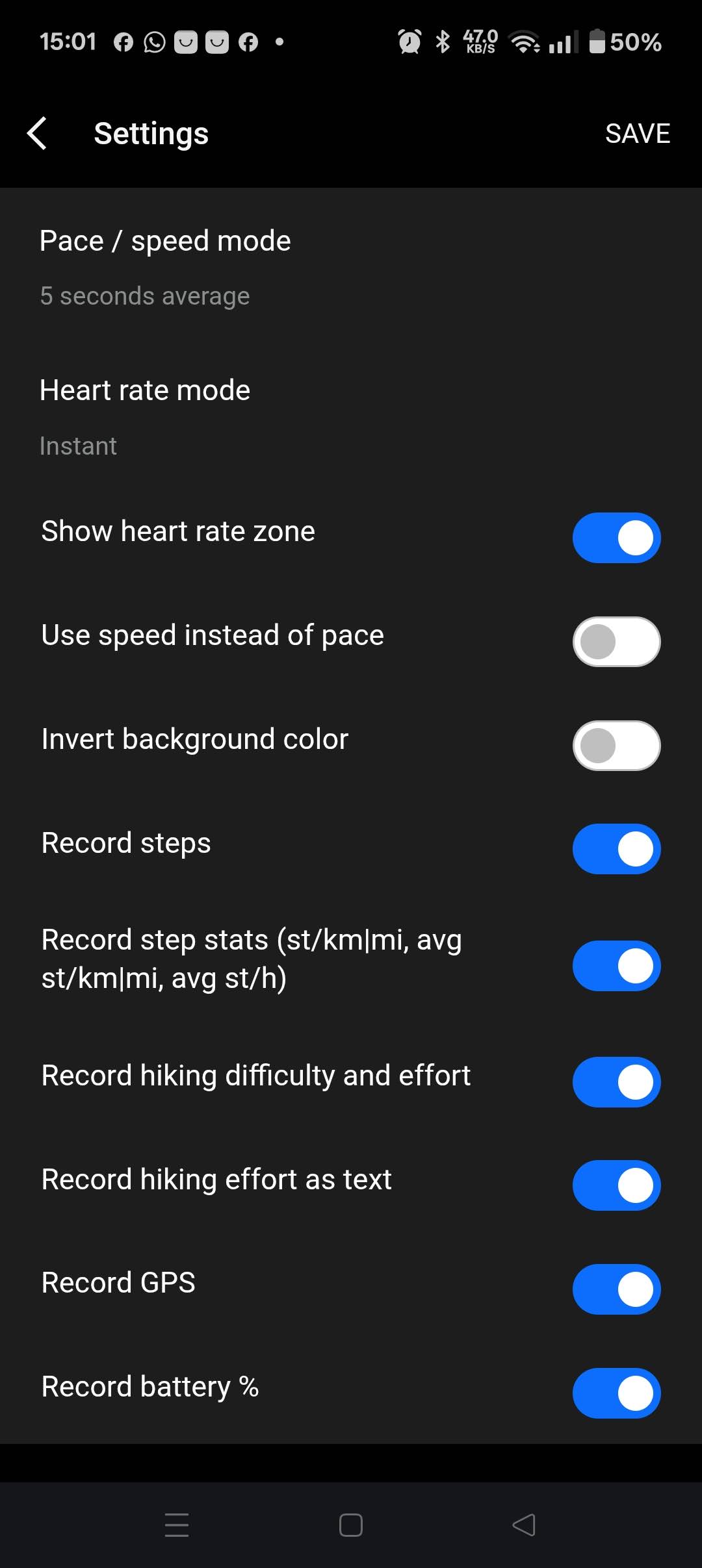 settings